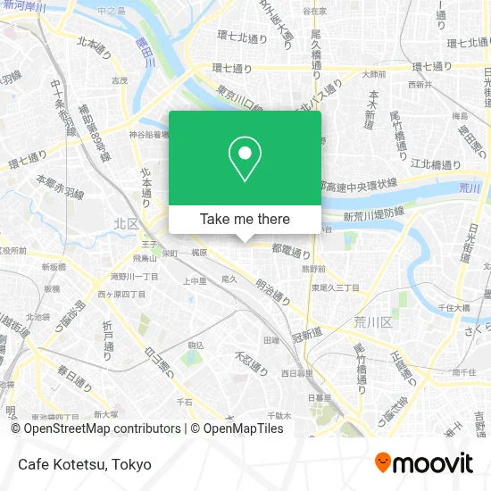 Cafe Kotetsu map