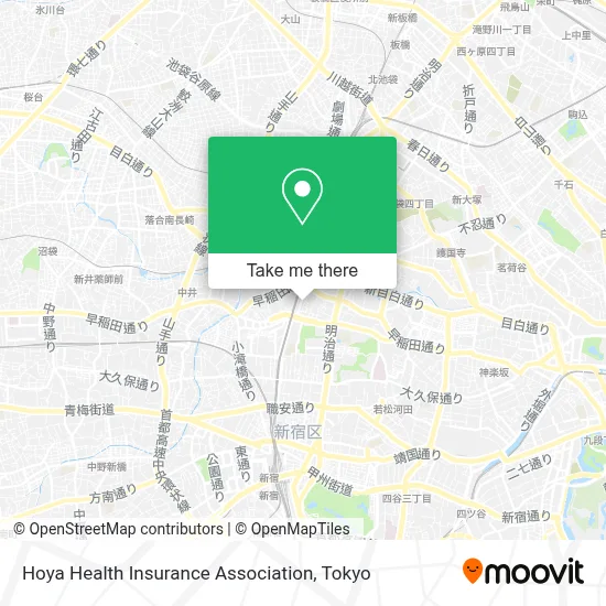 Hoya Health Insurance Association map