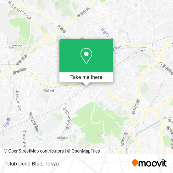 Club Deep Blue map