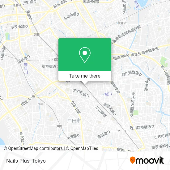Nails Plus map