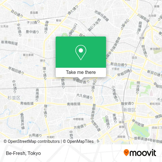 Be-Fresh map
