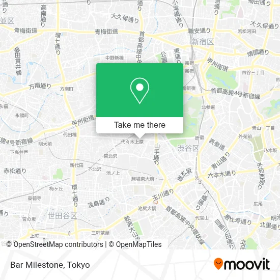 Bar Milestone map