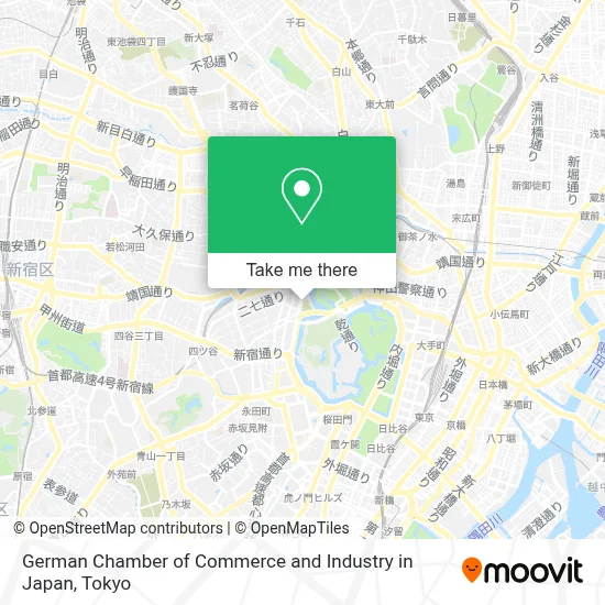 German Chamber of Commerce and Industry in Japan map