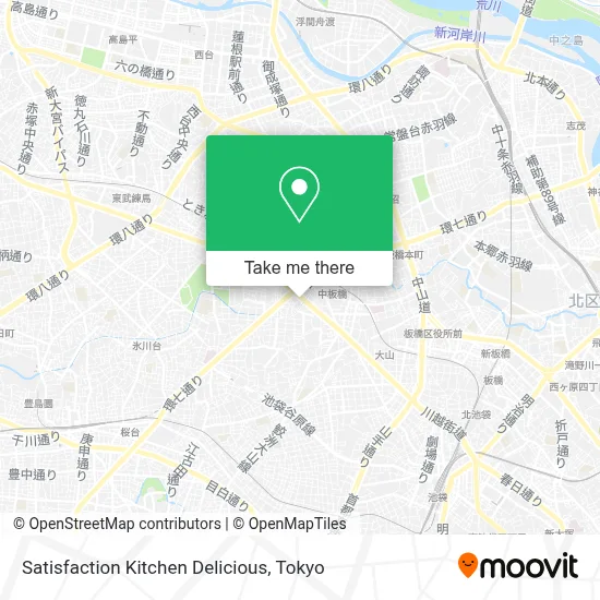 Satisfaction Kitchen Delicious map