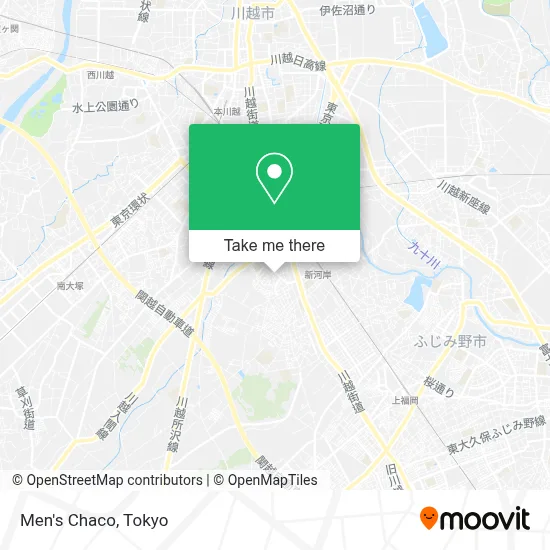 Men's Chaco map