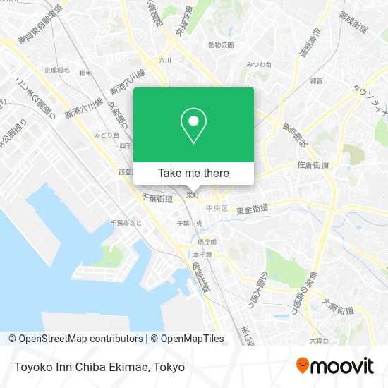 Toyoko Inn Chiba Ekimae map