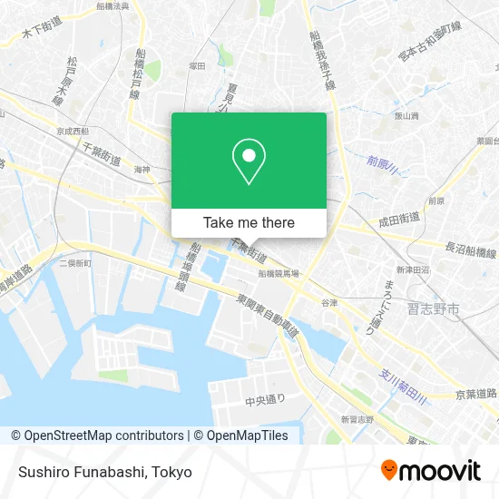 Sushiro Funabashi map