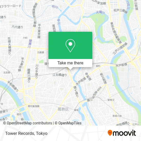 Tower Records map