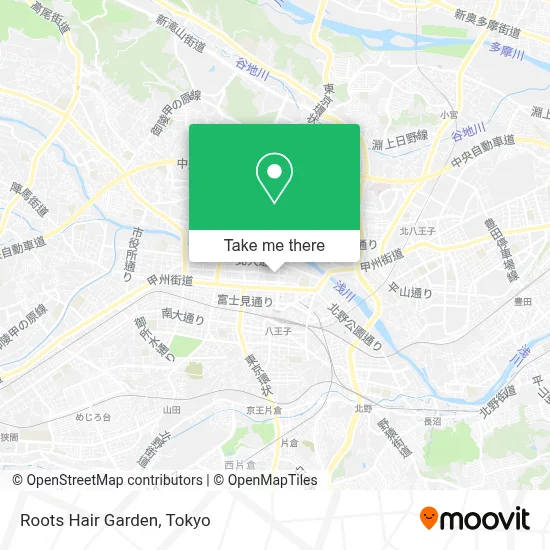 Roots Hair Garden map
