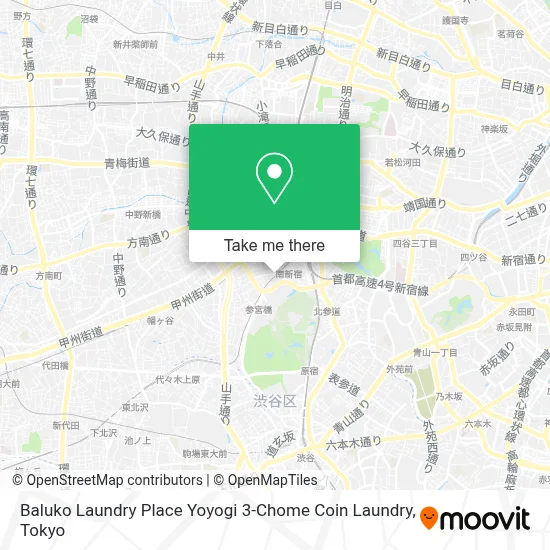 Baluko Laundry Place Yoyogi 3-Chome Coin Laundry map