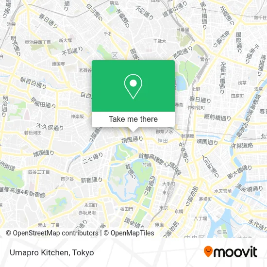 Umapro Kitchen map