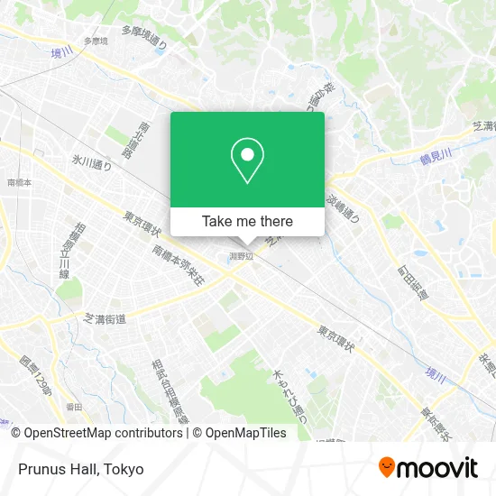 Prunus Hall map