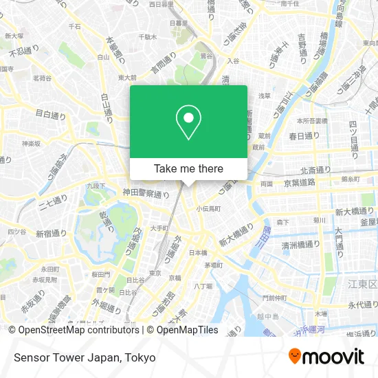 Sensor Tower Japan map