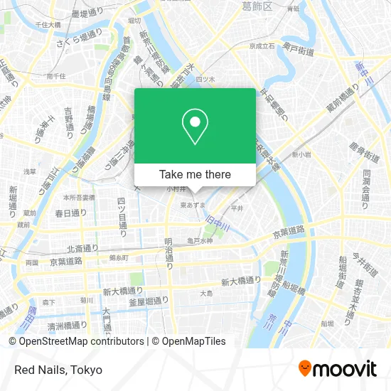 Red Nails map