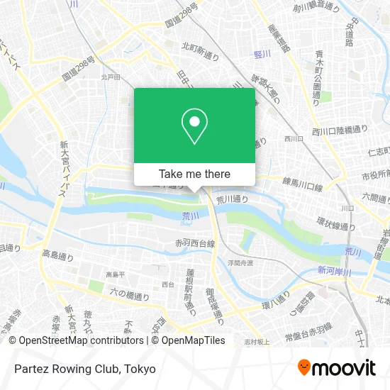Partez Rowing Club map