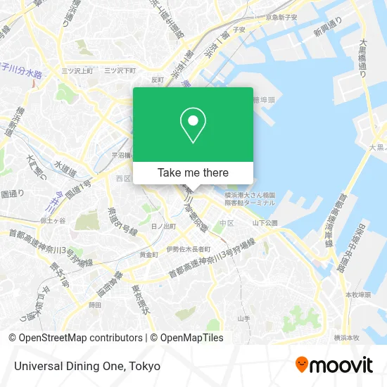 Universal Dining One map