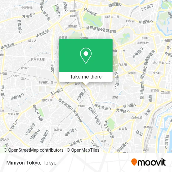 Miniyon Tokyo map