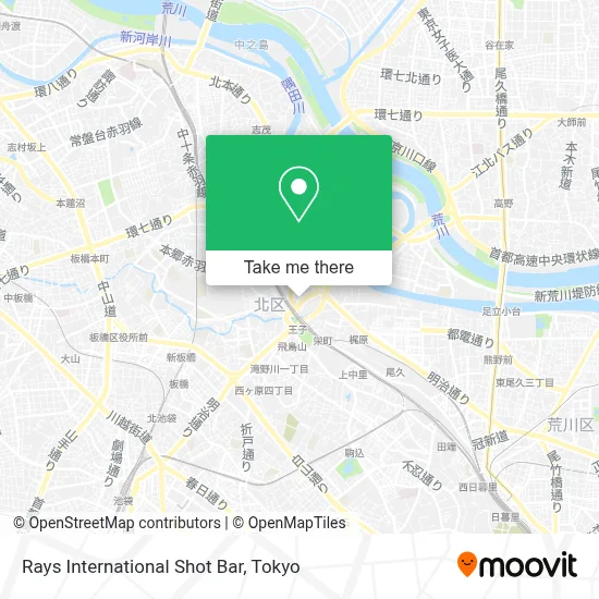 Rays International Shot Bar map