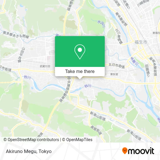 Akiruno Megu map