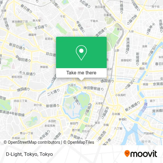 D-Light, Tokyo map