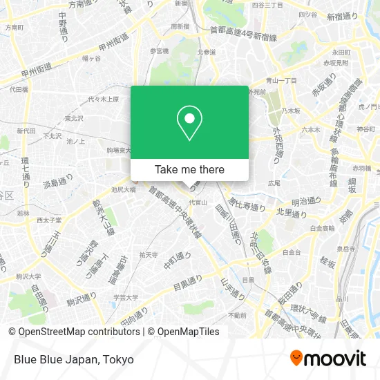 Blue Blue Japan map