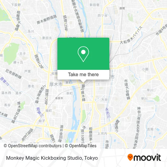 Monkey Magic Kickboxing Studio map