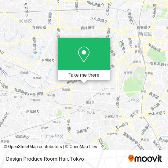 Design Produce Room Hair map