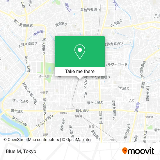 Blue M map