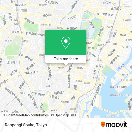 Roppongi Souka map