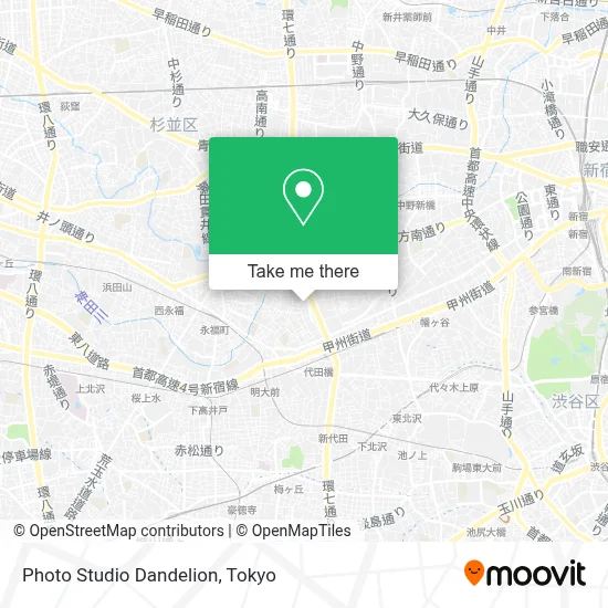 Photo Studio Dandelion map