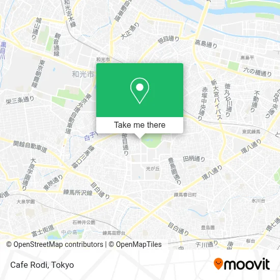 Cafe Rodi map