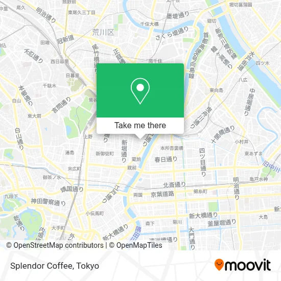 Splendor Coffee map