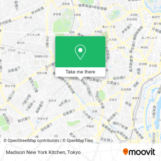 Madison New York Kitchen map