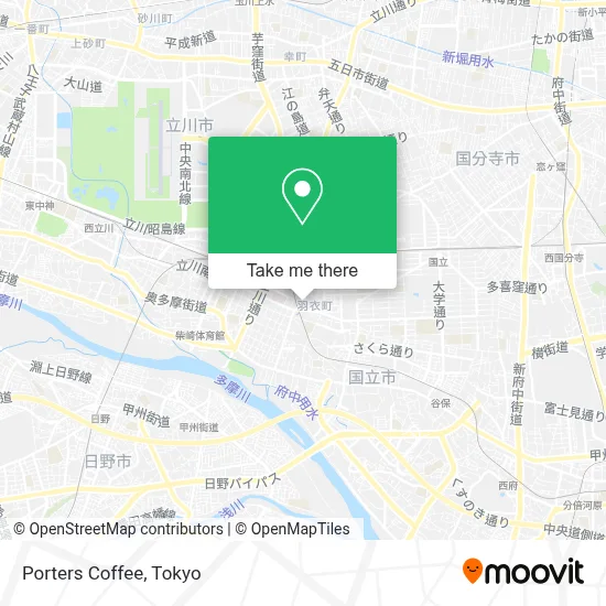 Porters Coffee map