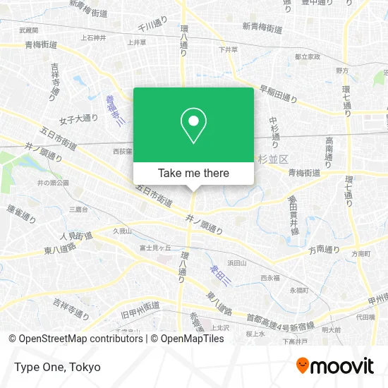 Type One map