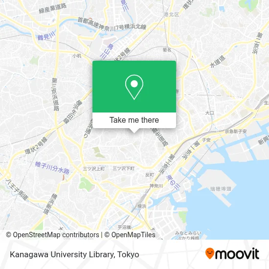 Kanagawa University Library map