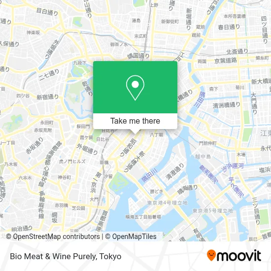 Bio Meat & Wine Purely map