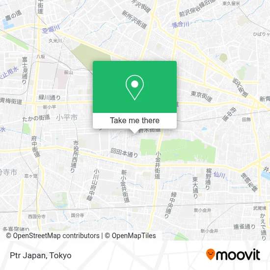 Ptr Japan map