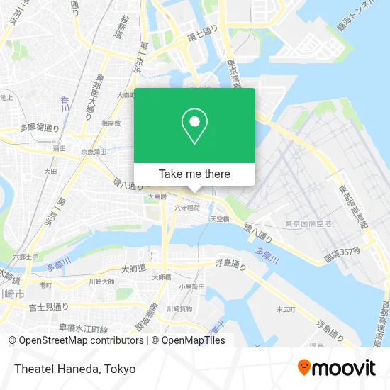 Theatel Haneda map