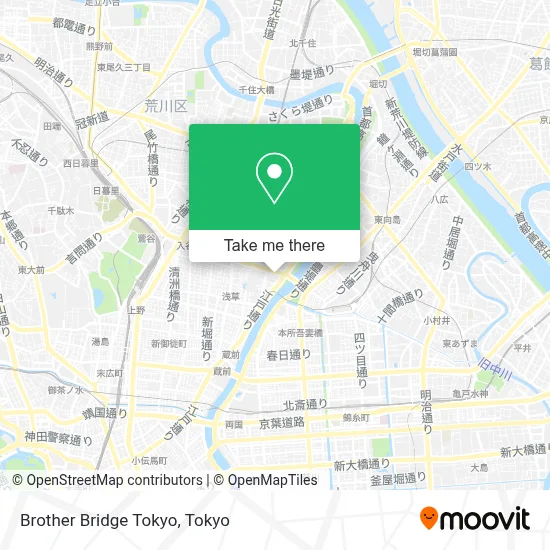 Brother Bridge Tokyo map