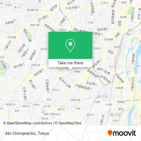 Aki Chiropractic map