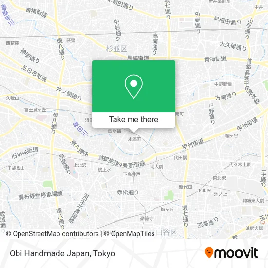 Obi Handmade Japan map