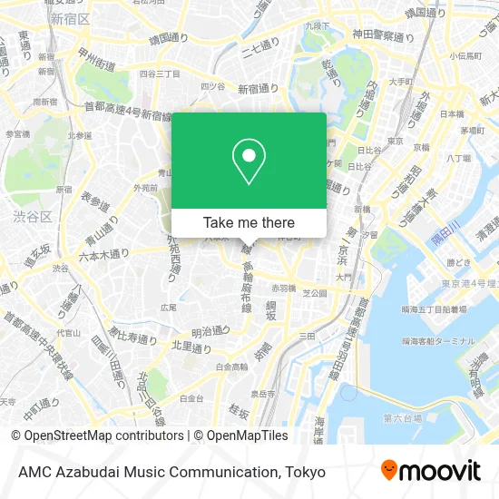 AMC Azabudai Music Communication map