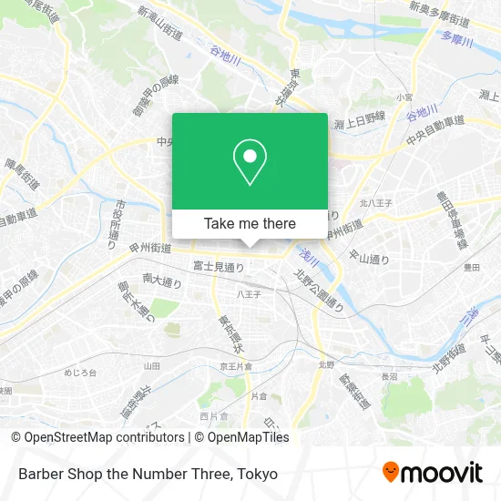 Barber Shop the Number Three map