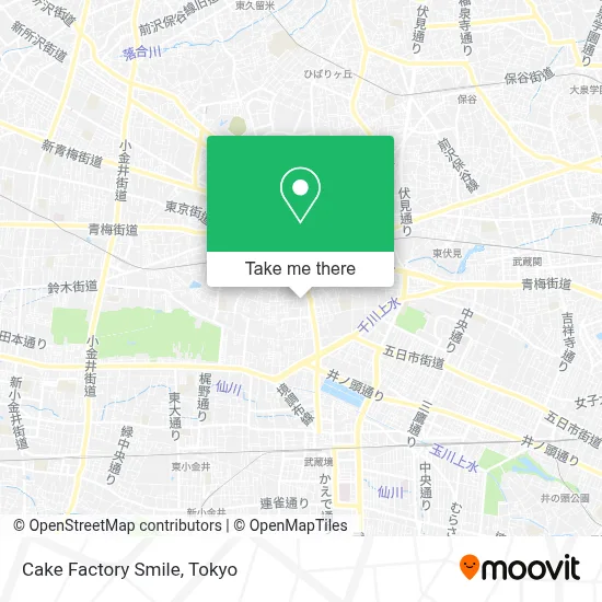 Cake Factory Smile map