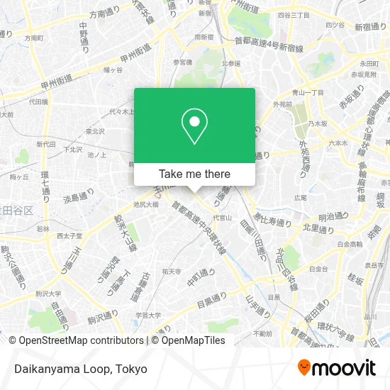 Daikanyama Loop map