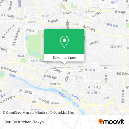 Ryu-Bo Kitchen map