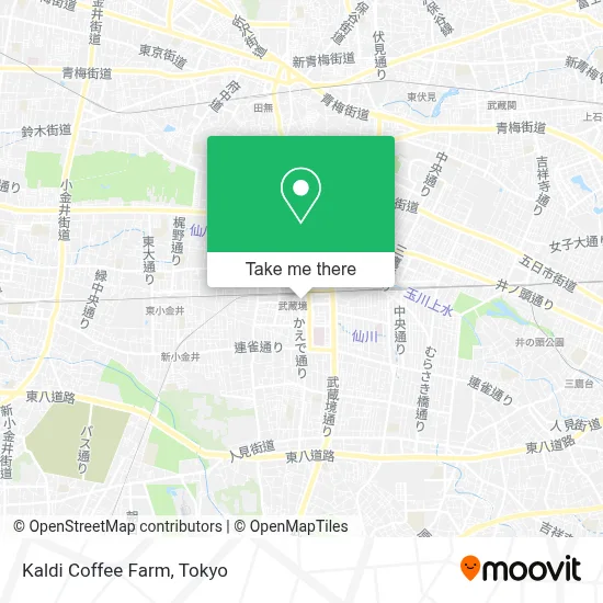 Kaldi Coffee Farm map