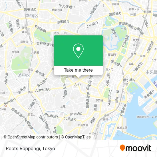 Roots Roppongi map