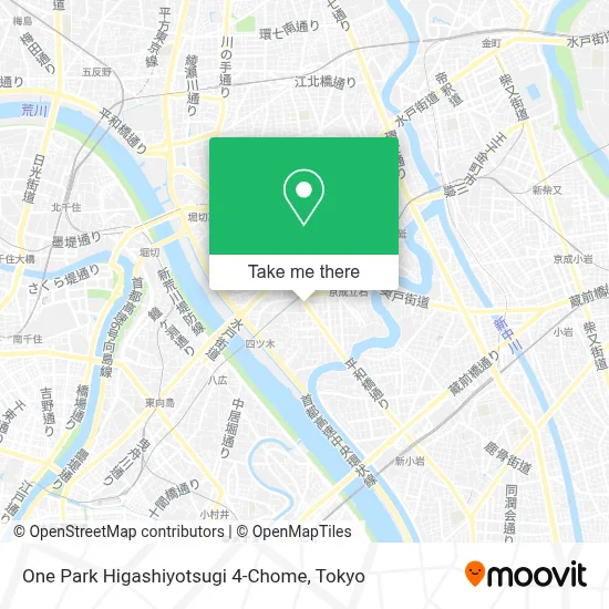 One Park Higashiyotsugi 4-Chome map